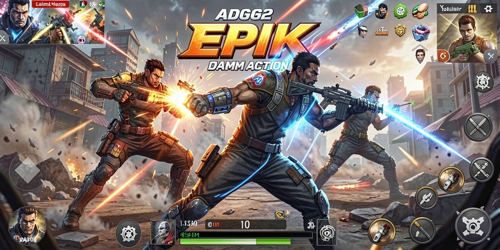 Tampilan screenshot dari gameplay seru dalam ADG62.