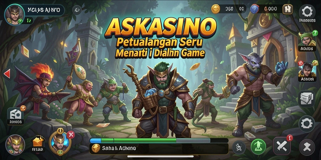 Tangkapan layar gameplay ASKASINO yang seru dan mendebarkan.