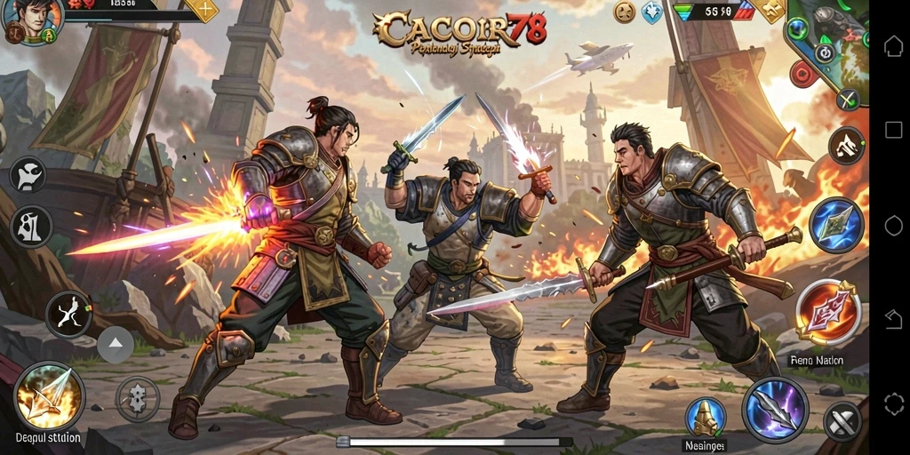 Tampilan gameplay menegangkan dalam <strong>CACOR78</strong> yang penuh taktik.