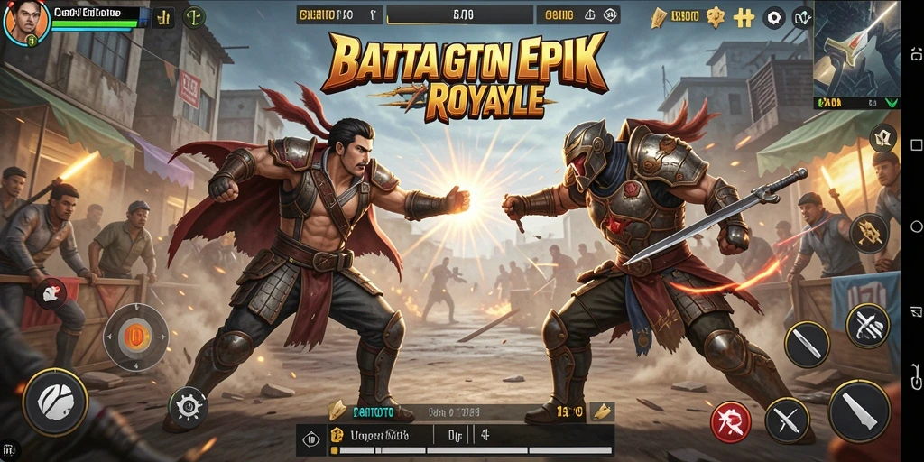 Tampilan gameplay seru dan penuh aksi di CERITOTO.