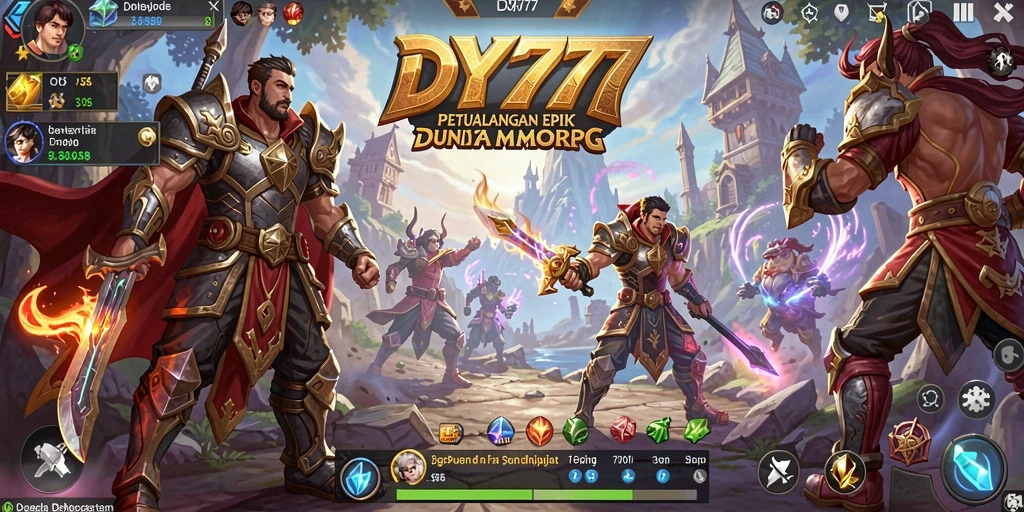 Tangkapan layar gameplay yang menunjukkan pertarungan epik di DY777.