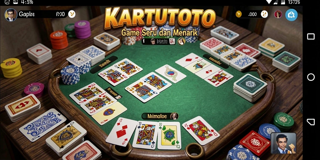 Tampilan gameplay KARTUTOTO yang menarik dan interaktif.