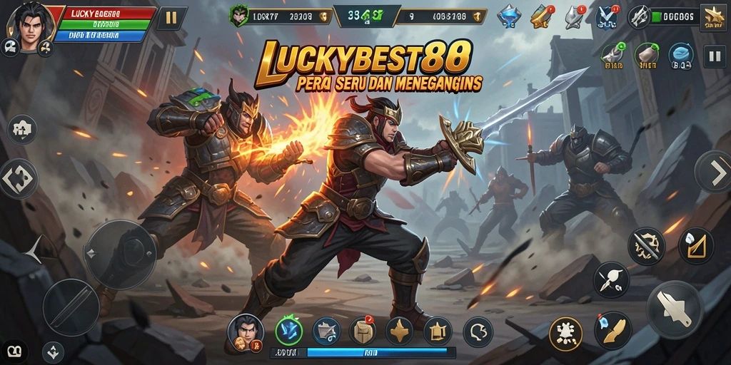 Tangkapan layar LUCKYBEST88 memperlihatkan aksi pertarungan yang seru dan mendebarkan.