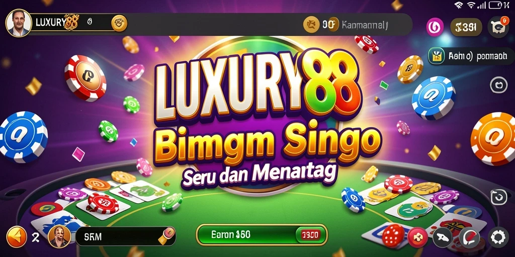 Tampilan permainan Bingo dengan kartu dan tema yang menarik.