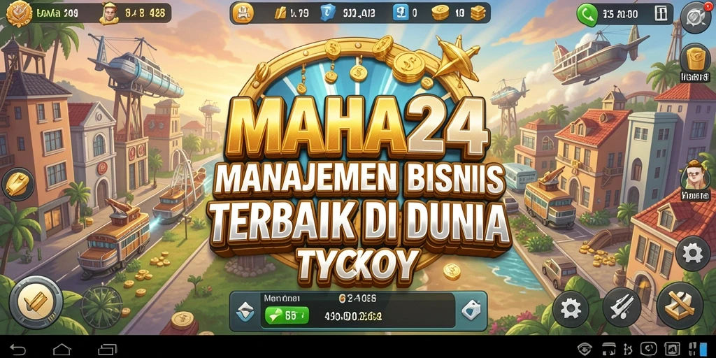 Screenshot gameplay MAHA24 menampilkan seru dan dinamisnya dunia Tycoon.