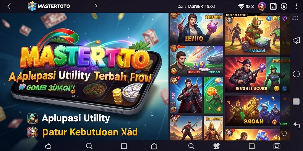 Tampilan antarmuka utama MASTERTOTO menampilkan berbagai fitur Utility.