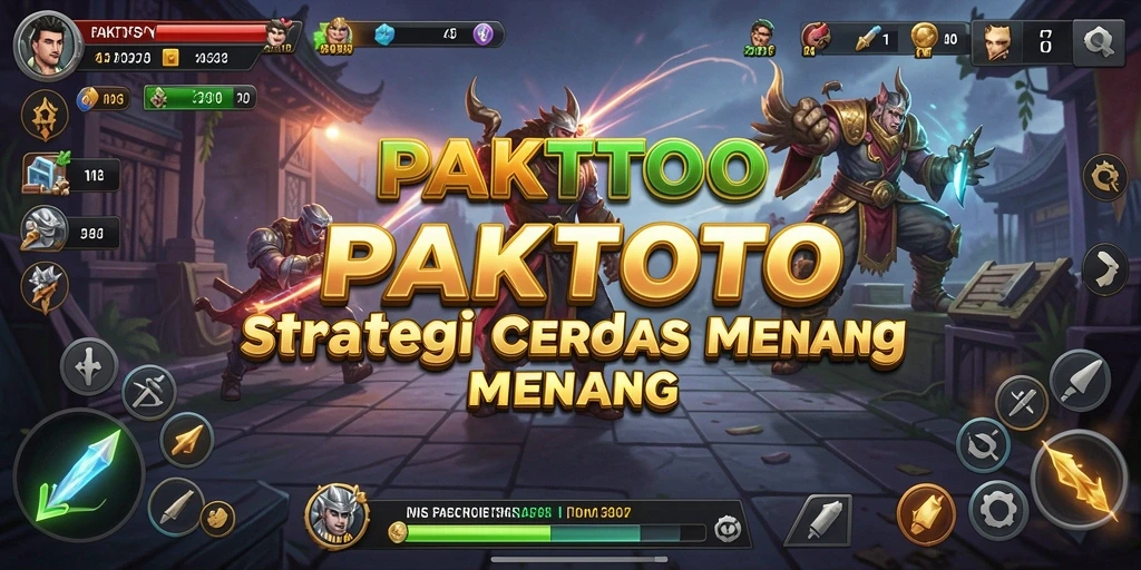 Screenshot utama menunjukkan aksi seru dalam permainan strategi.