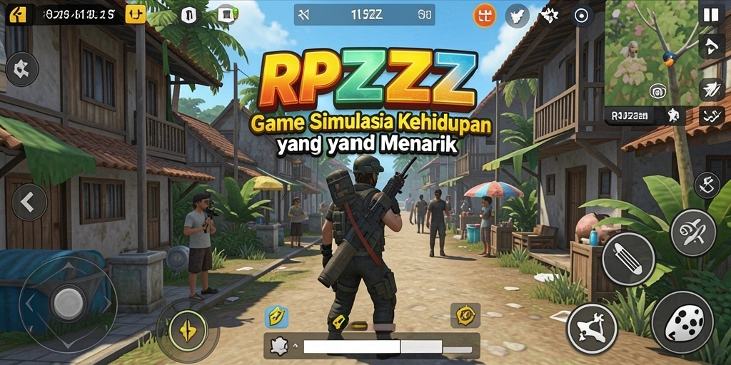 Screenshot RPZZZ menampilkan gameplay simulasi yang menarik dan interaktif.