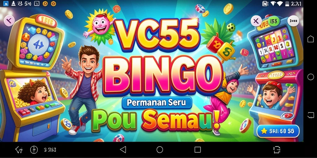 Tampilan gameplay seru VC55 dalam permainan Bingo yang kompetitif.