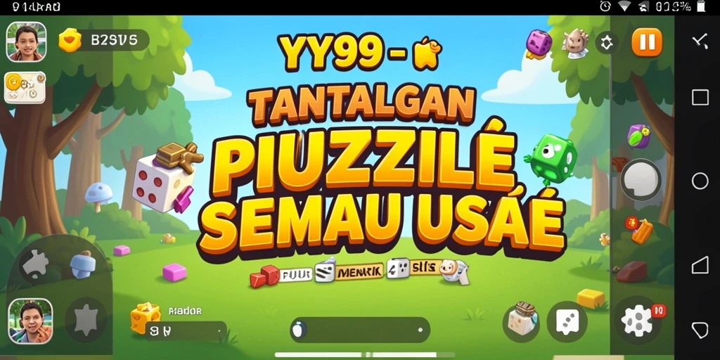 Tampilan gameplay Y89 dengan berbagai tantangan Puzzle.